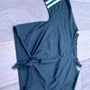 t shirt tie front kids girls woman girls grey